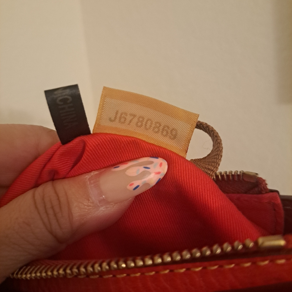 Dooney & Bourke Red Quilted Leather Shoulder Bag - Picture 10 of 13